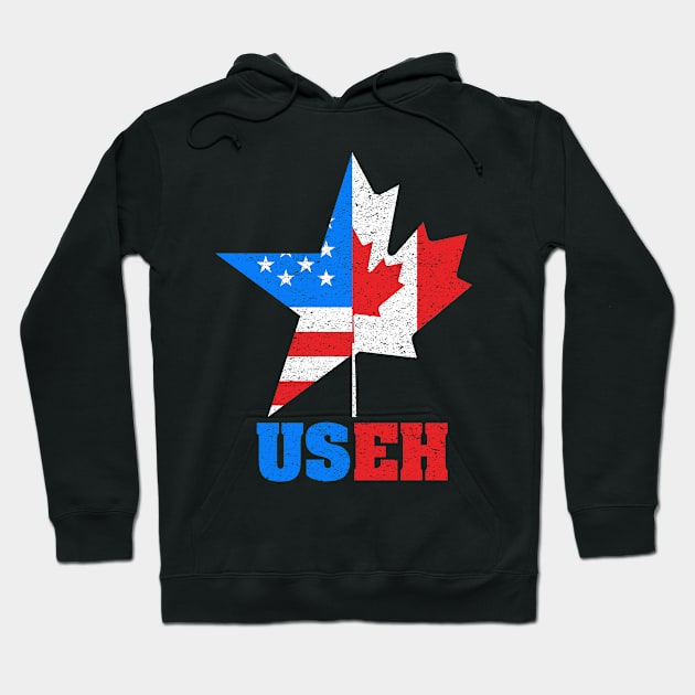 Canada pride Useh flag rocky mountains Hoodie by Caskara